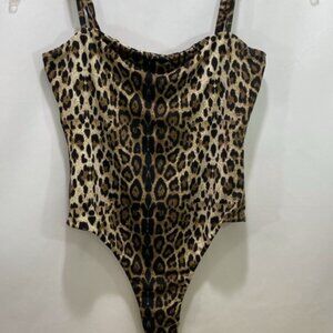 SALTY Animal Print Bodysuit